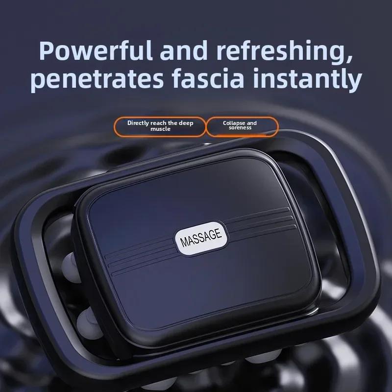 High frequency vibration multi head powerful fascia gun professional grade deep back vibration muscle relaxation massager