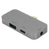 4 In 1 USB C Hub Gray Multi Functional Expansion Dock Type C To HDMI Connector 60W PD(Gray )