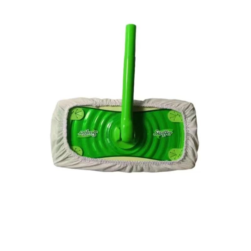 Microfiber Mop Cloth Absorbent Sponge Replacement Reusable Suitable for Swiffer Flat Mop Household Accessories Green Bathroom