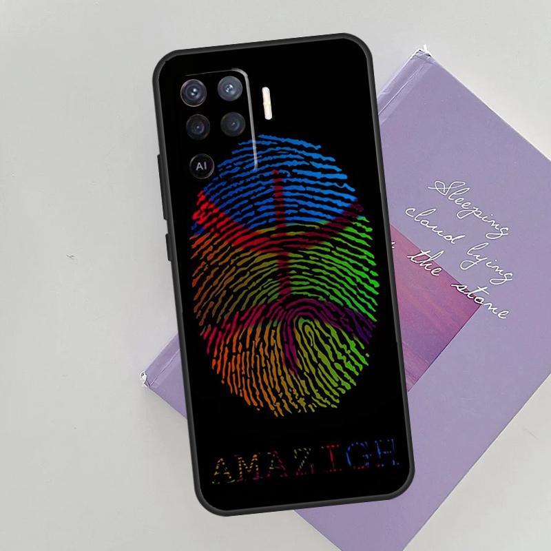 Amazigh Berber Symbol Cover For Oppo A78 A98 A74 A54 A94 A15 A16 A17 A52 A72 A76 A96 A53 A57S A58 A5 A9 Phone Case