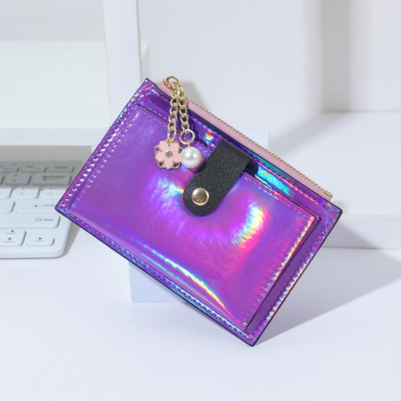 Multi-functional Card Holder & Zipper Coin Purse with Custom Logo & Multi-Card Slots, PU Material.