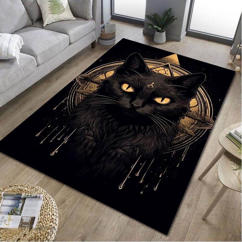 Katze Tier Teppich Haus Teppich Büro Dekorativer Teppich Für Wohnzimmer Schlafzimmer Fußmatte Boden Teppich Computer Stuhl Bereichsteppich