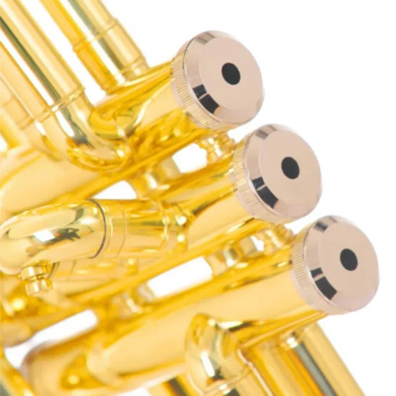 Gold Trumpet Bb Professional Brass Instrument Exquisite Trompete Mouthpiece Strap Case Beginner Musical Instrument Accessories