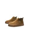 Botines de Tobillo Británicos para Hombre Otoño Invierno Cómodos Impermeables Zapatos de Seguridad para el Trabajo Antideslizantes Resistentes al Desgaste Construcción Botas para Hombre
