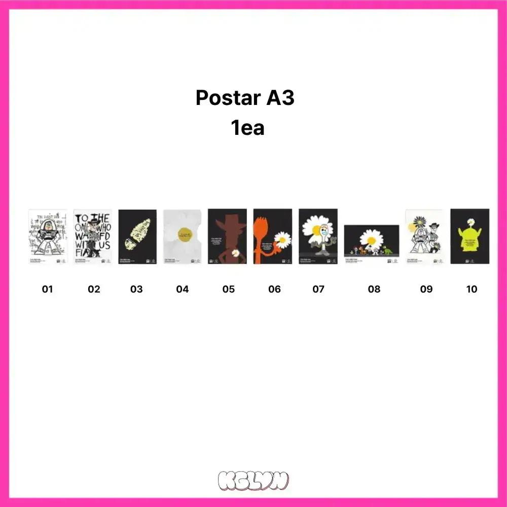 PEACEMINUSONE x TOY STORY ПЕРВЫЙ ФАН Сеул POP UP MD 1 Официальные товары Type: Poster A3 1pc - 03