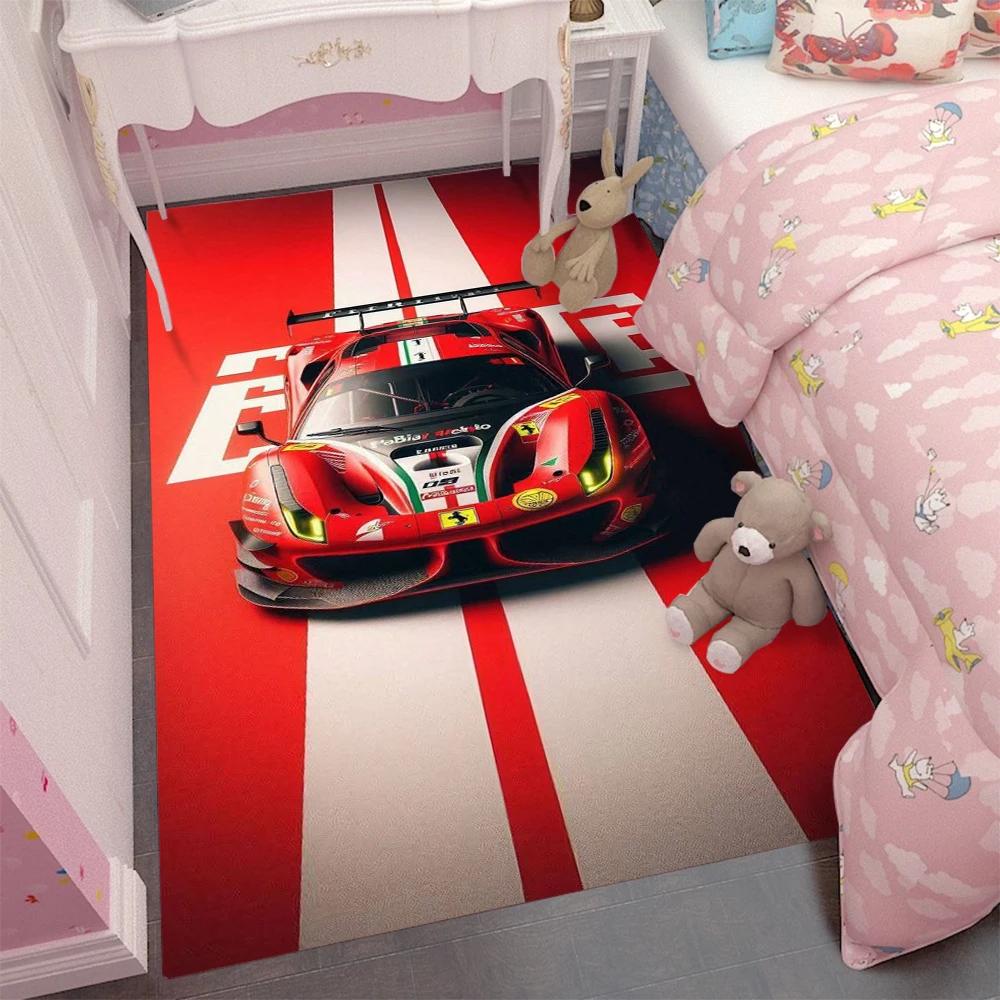Car Game Carpet Cartoon Living Room Bedroom Kitchen Sofa Table Balcony Rug Non-slip Washable Mat Exquisite Home Ornaments