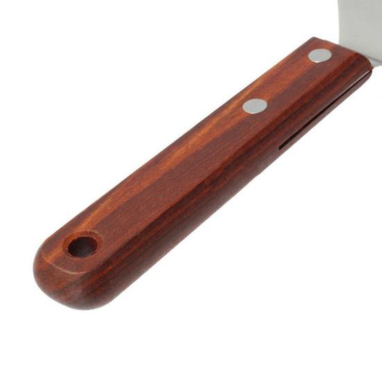 Talos 13inch Round Wooden Handle Stainless Steel Cake Pizza Shovel Kitchen Baking Tool