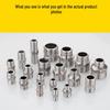 XuanTu 201 Stainless Steel 3/8" Double External Thread Water Pipe Connector