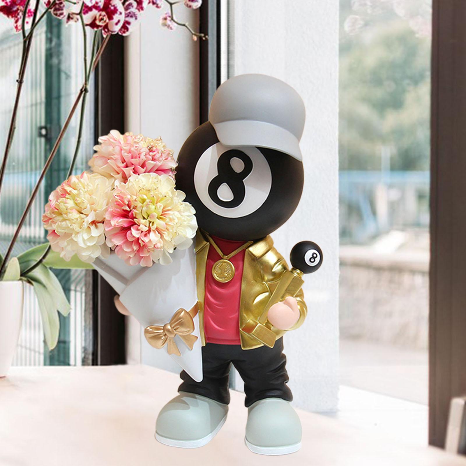 

Бильярдный персонаж Поднос Бильярдная кукла Скульптура для Ресторана Спальни Бара золотистый