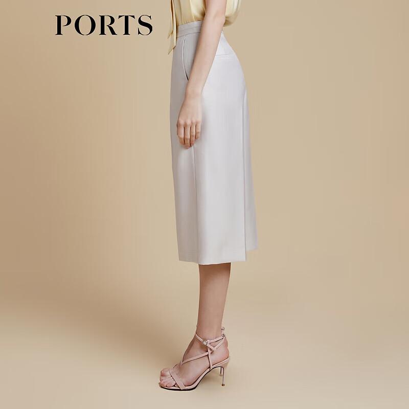 PORTS Women's Silver Cloud Grey Gloss Bermuda Casual Pants