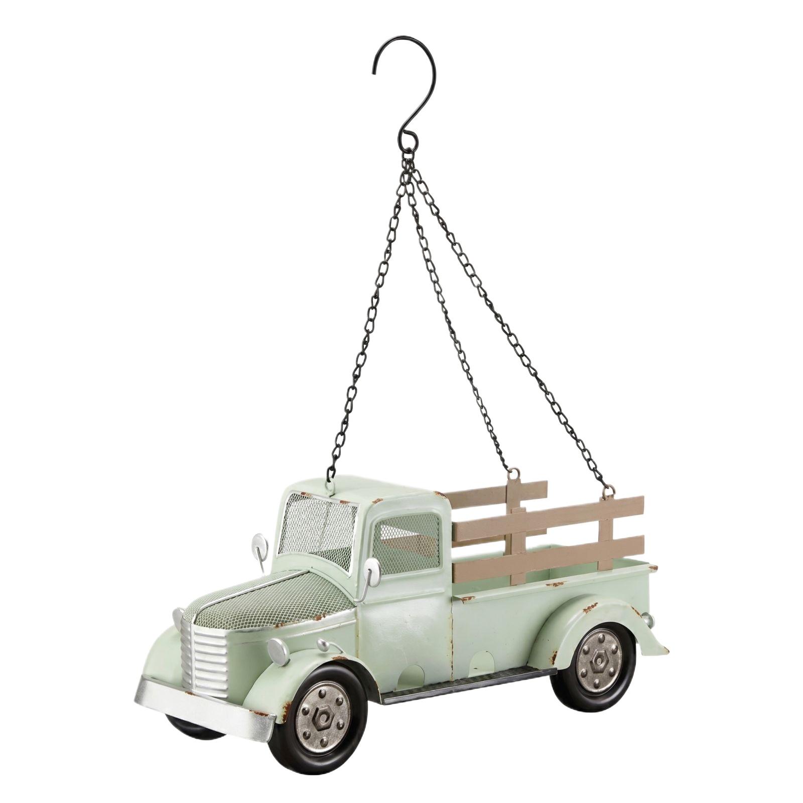

Vintage Truck-shaped Bird Feeder, Outdoor Ornament One Size белый