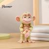 Durable Animal Decoration 3D Printed Articulated Monkey Figurine, Multi-Color Cartoon Model with Detailed Figurine Movable Joints, Stress Relief