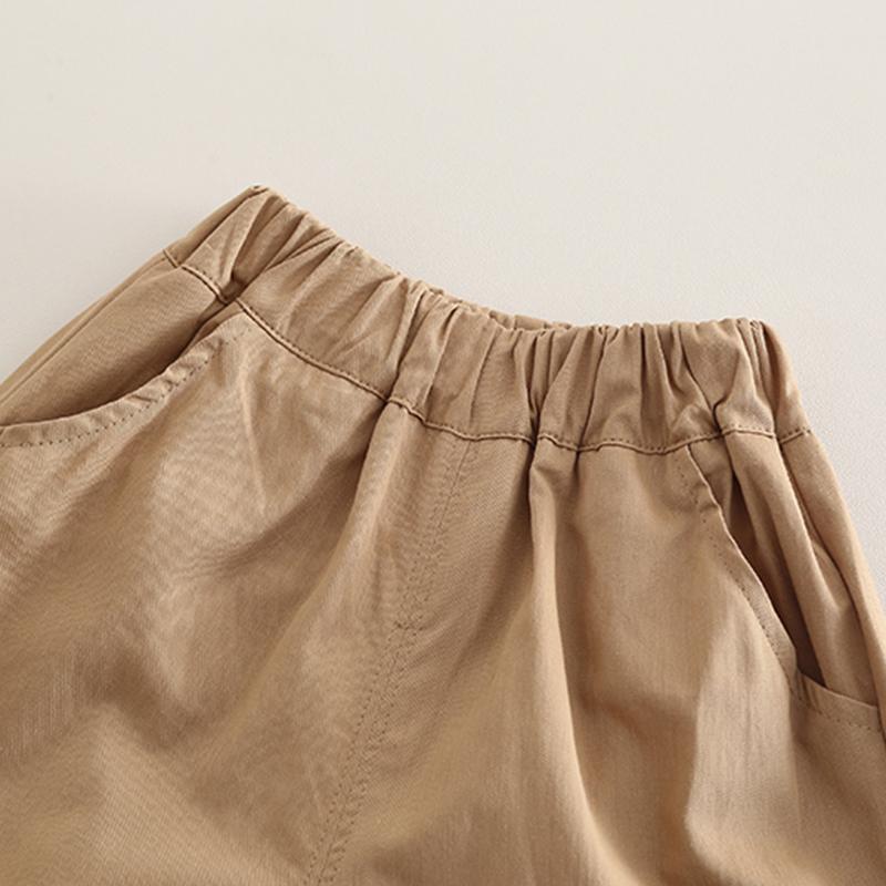 Boys' 2-Piece Cotton Set - Cartoon Animal Print Short Sleeved T-shirt + Matching Shorts - High-Quality Cute Baby Clothes -S-XXL