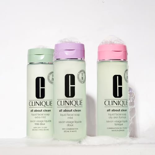 Clinique Flüssige Gesichtsseife, Mild, 200 ml | Gesichtsreiniger, Geschenk, Gesichtsreiniger, Flüssigseife, Trockene Haut, Hautpflege, Kosmetik, Geburtstagsgeschenk, Für Frauen,