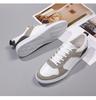 Men's Casual White Round Toe Low-Top Lightweight Sneakers for Spring and Autumn