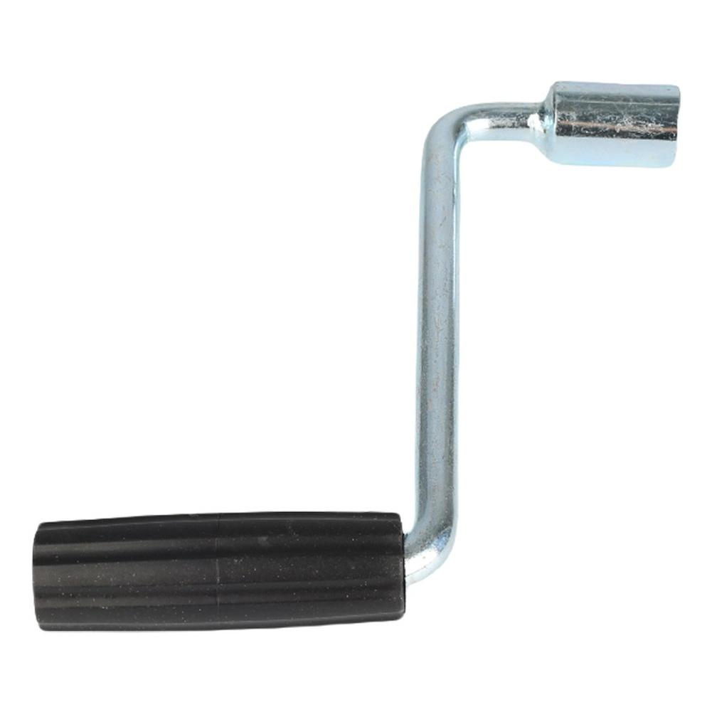 19mm Socket Trailer RV Jack Crank Handle Manual Zinc Plated Steel Tool for Easy and Secure Trailer Leveling Adjustment