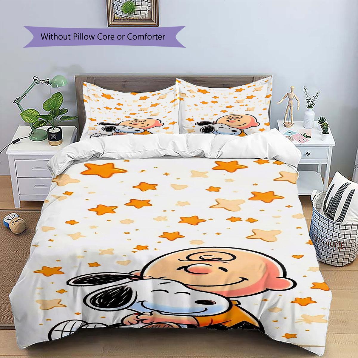 

Snoopy Space Adventure Comfortable and Warm Bedding Set The Perfect Choice for Decorating Your Bedroom and Creating A Happy Home 135x200cm
