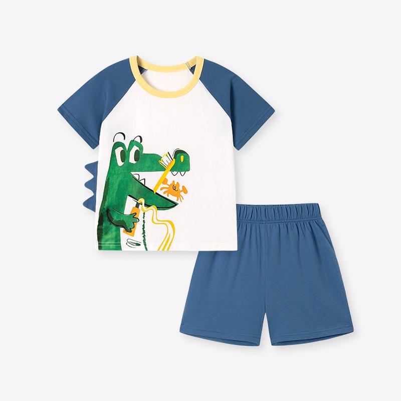Little Maven Summer Cartoon Short-Sleeved Set for Kids 100cm