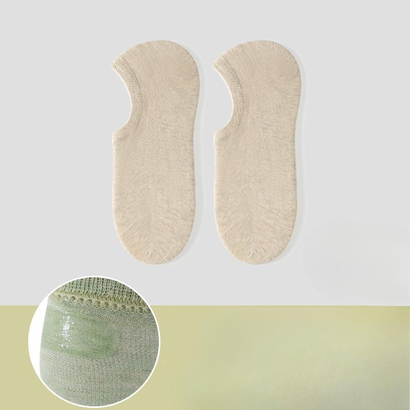 Female Summer Thin New Cotton Shallow Mouth Invisible Non Slip Not To Drop with The Boat Socks