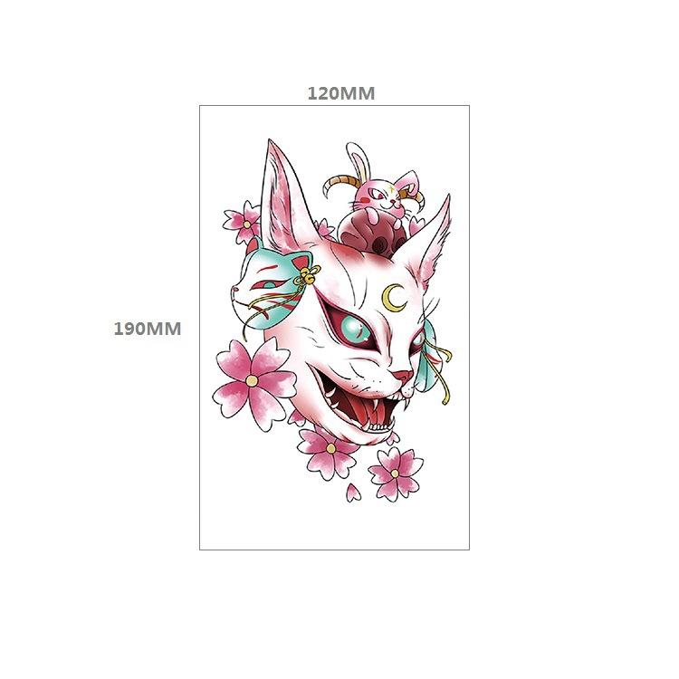 Waterproof Tattoo Sticker Girl Colored Rose Lotus Bohemian Brahma Totem Chest Back Cover Tattoo