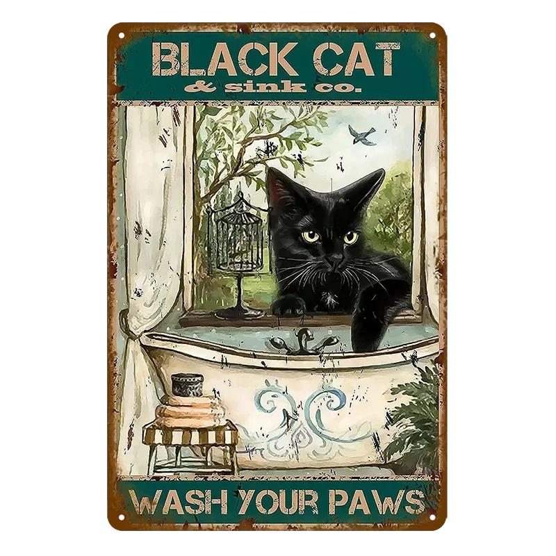 Vintage Toilet Sign Funny Metal Tin Sign Plaque WC Lavatory Toilettes Wall Art Bar Club Bathroom Restroom Toilet Wall Decoration