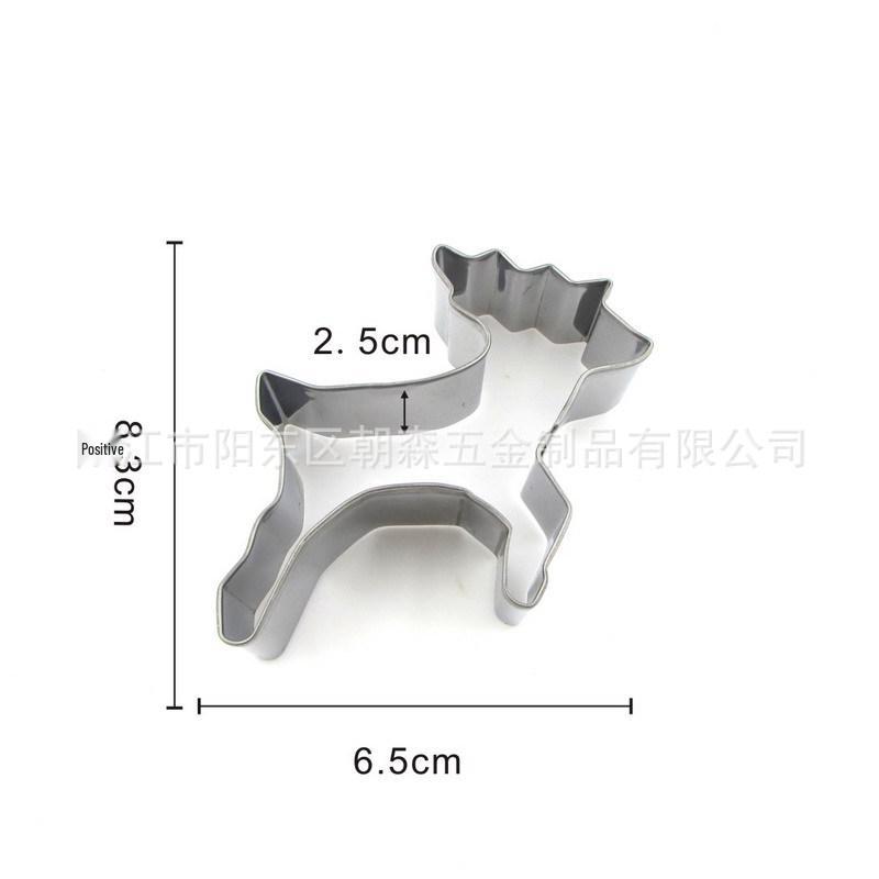 Stainless Steel Snowman Christmas Cookie Cutter Set for DIY Baking