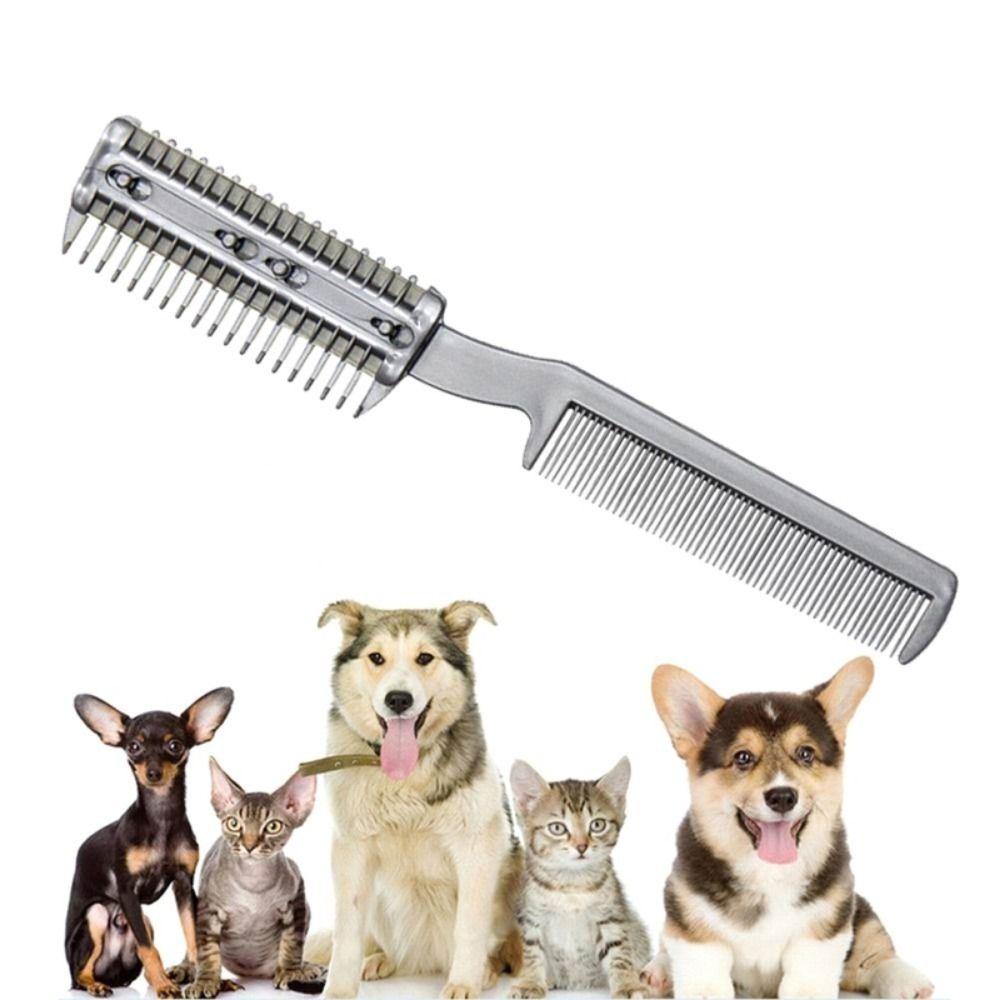 Blades for Pet Hairdressing Plastic Dog Hair Comb Cat Trimmer Cat Grooming Comb Hair Remover Comb