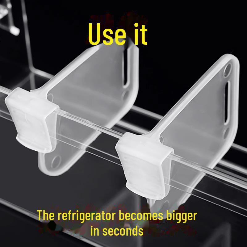 Clip divisorio regolabile in plastica per porta del frigorifero