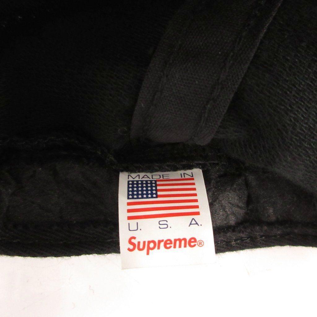 Used Supreme SUPREME Corduroy S Logo 6-Panel Cap Shallow Corduroy Logo Black /MG GY18