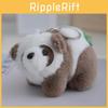 Adorable Plush Panda Keychain With Clover Charm And Soft Mink Fur Teddy Accessory
