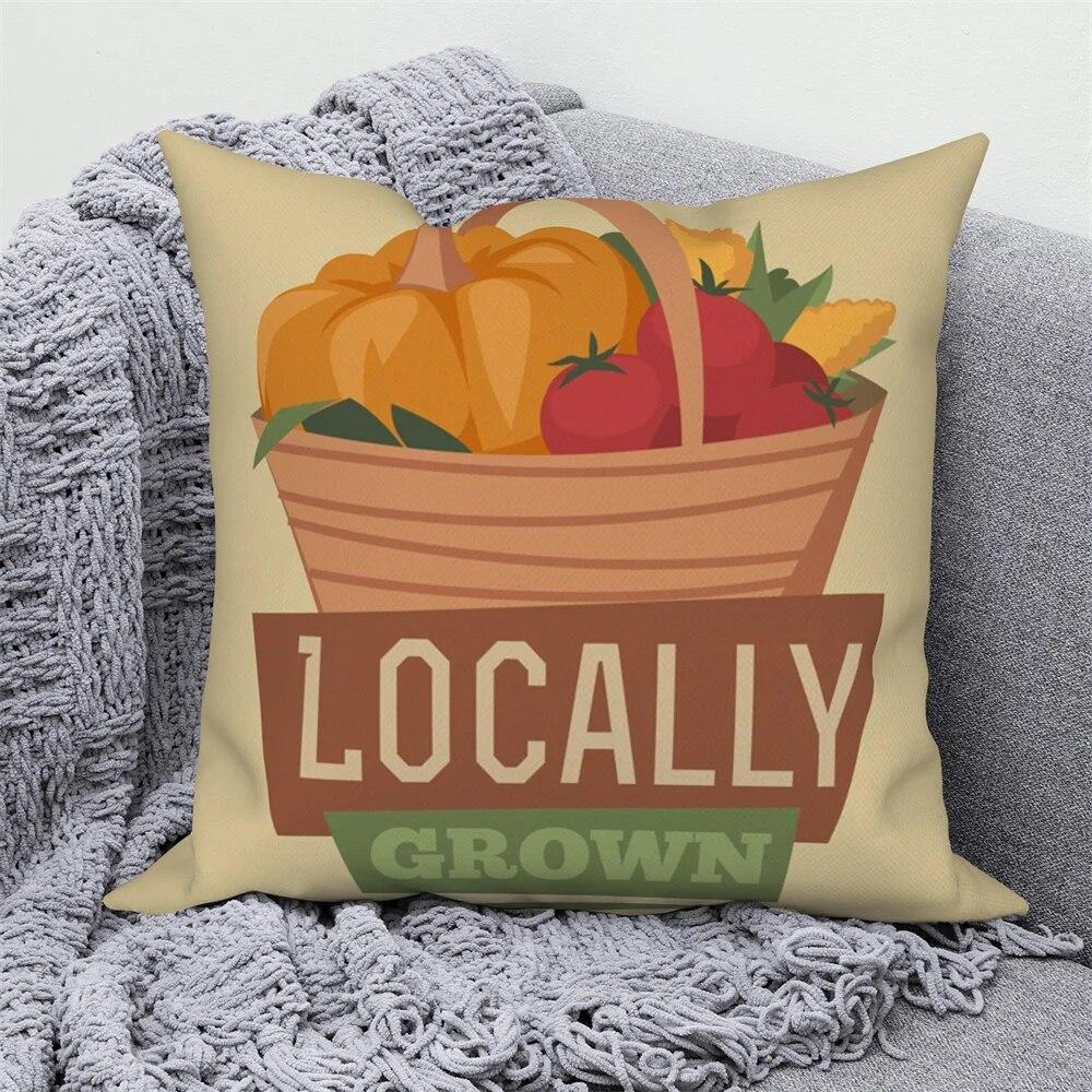Throw Pillow Sofa Home Decor Decorative  Cover Local Farm Cushion