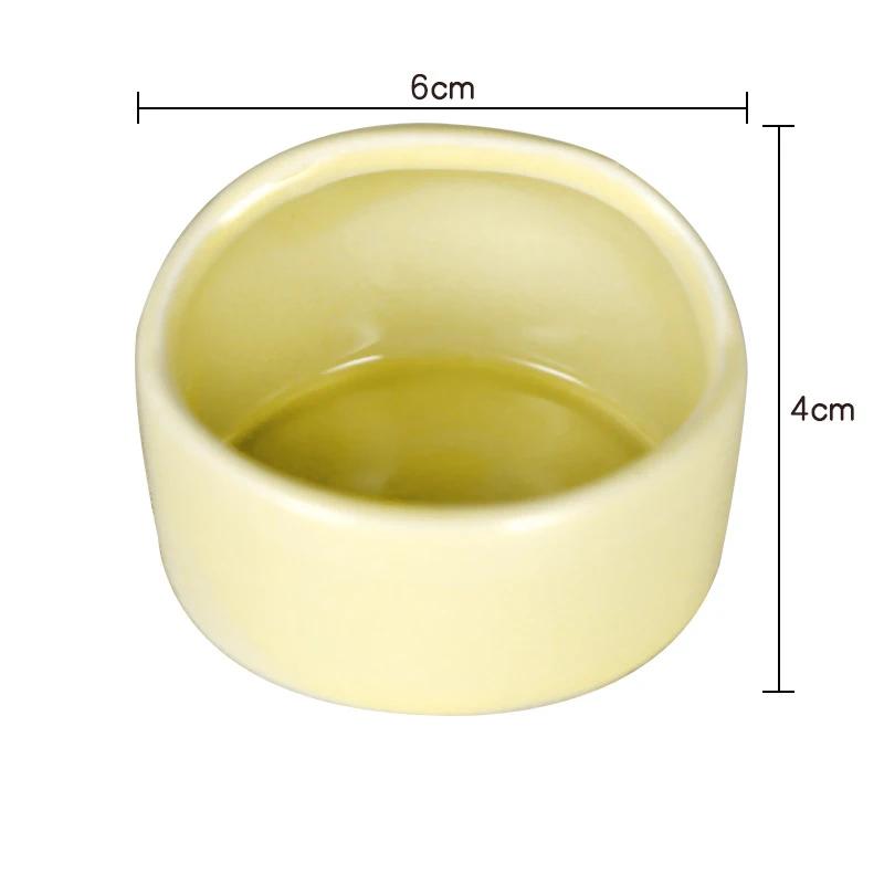 

Миска для хомяка, блюдо для еды, керамическая миска для мелких животных, предотвращает опрокидывание, разбрызгивание еды, песчанка, шиншилла, крыса, хорек, ежик