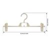 UN Skirt Hanger, 15-Piece Pants Hanger, Non-Slip, Adjustable, Space-Saving, Clip-On, 360-Degree Rotation (Ivory)
