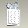 Shaker Resin Molds Rabbit Ear Notebook Shape Silicone Quicksand Molds Resin Casting Mold DIY Making Supplies for Crafts