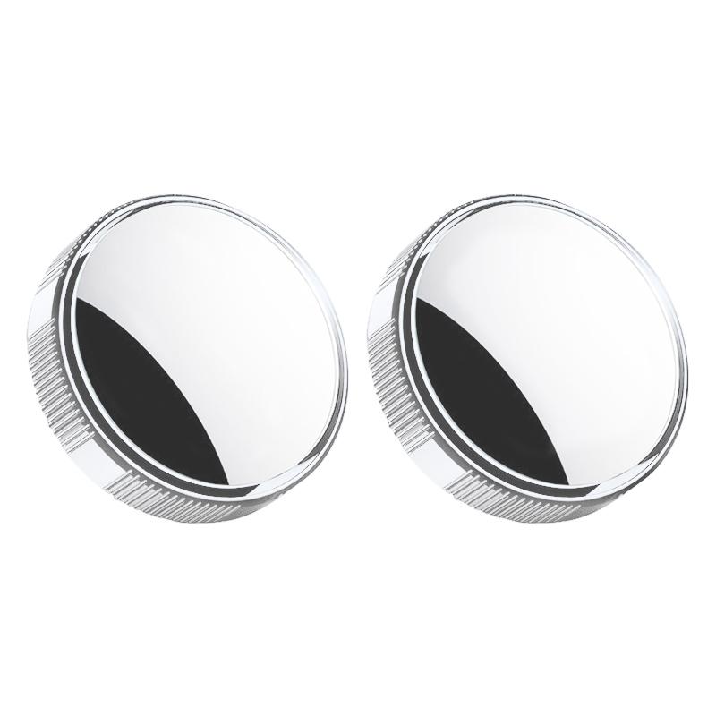 

2Pcs Blind Spot Mirrors Rotating Automotive Side Blindspot Mirror for Car Waterproof HD Rear Glass Silver