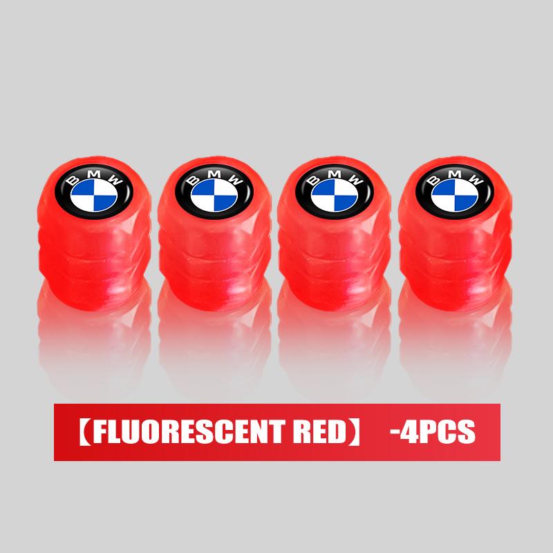 Car Wheel Tire Valve Caps Fluorescent Dust Auto Decor Accessories For BMW M Performance E36 E46 E60 E90 E91 E92 E93 F30 F20