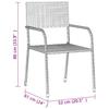 5 Piece Garden Dining Set Poly Rattan Black