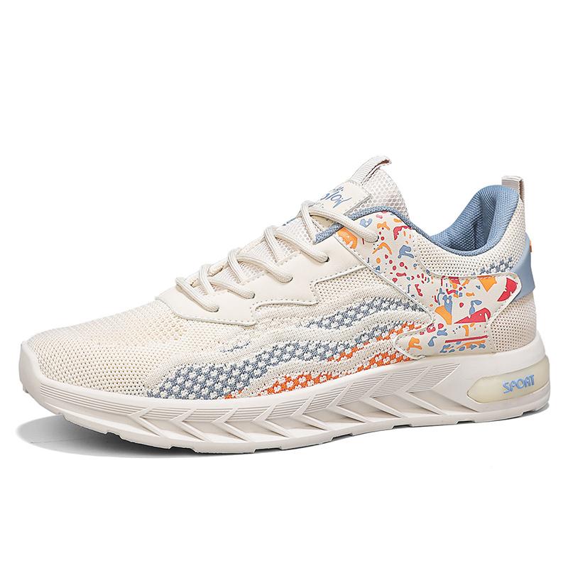 Мужская повседневная спортивная обувь Дышащая сетка Низкий верх Удобная Нескользящая — фото 8