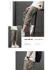 Men's Lightweight Cropped Straight-Leg Casual Trousers - Breathable, Versatile, Large Size, Slightly Elastic