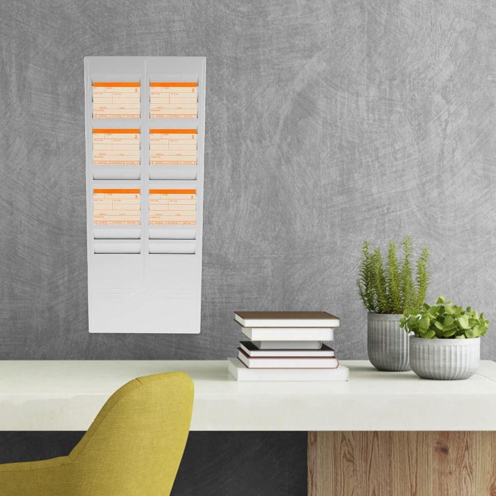 Plastic Time Card Organizer Holder 24 Slots Time Payroll Recorder Employee
