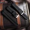 22/24/26mm Gummiarmbänder Gebogenes Ende Silikon Uhrenarmband für Seiko Tauchen Wasserdichtes Armband Herren Weiches Armband Universelles Armband