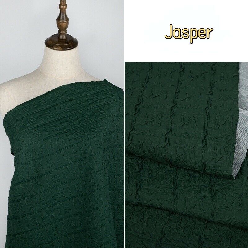 100*140cm Waterproof Embossed Winter Quilted Cotton Fabric For Making Padded Jacket Down Coat Wrinkled Down Jacket Fabric