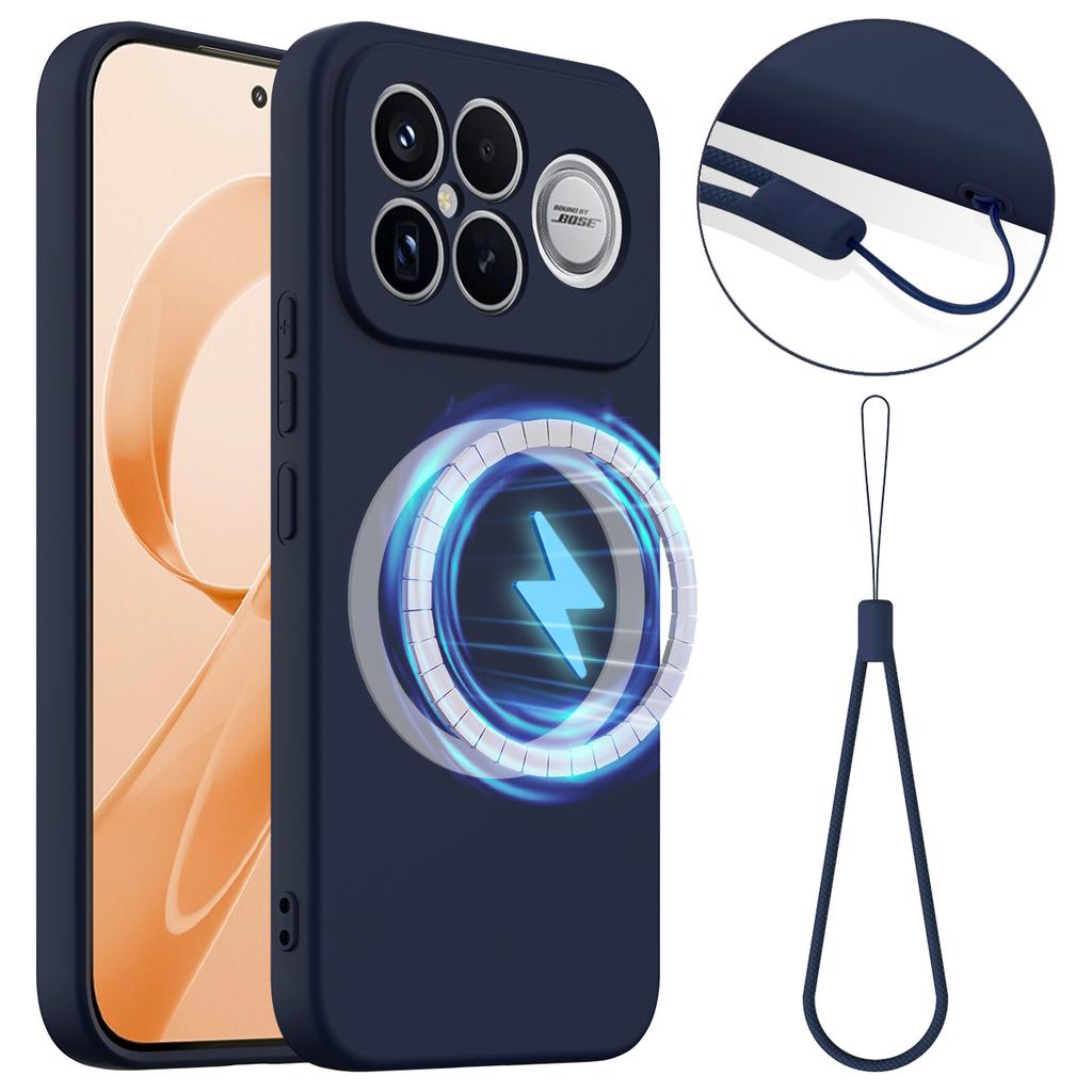For Xiaomi Poco F8 Ultra/Xiaomi Redmi K90 Pro Max 5G Magnetic Case Anti-Drop Liquid Silicone Phone Cover
