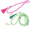 Fresh Ancient-Style Peace Buckle Necklace,New Tassel Beaded Long Crossbody Chain,Retro Jewelry For Women, Daily Accessory