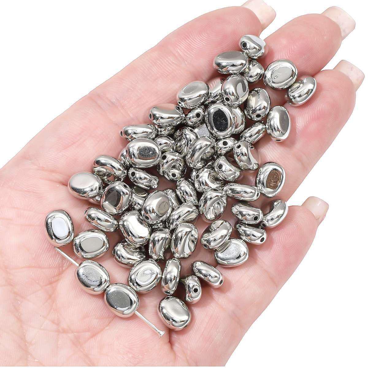 

Популярные свободные бусины CCB Cross Star для ожерелий, браслетов, ювелирных изделий, аксессуаров для подвесок ручной работы White K color