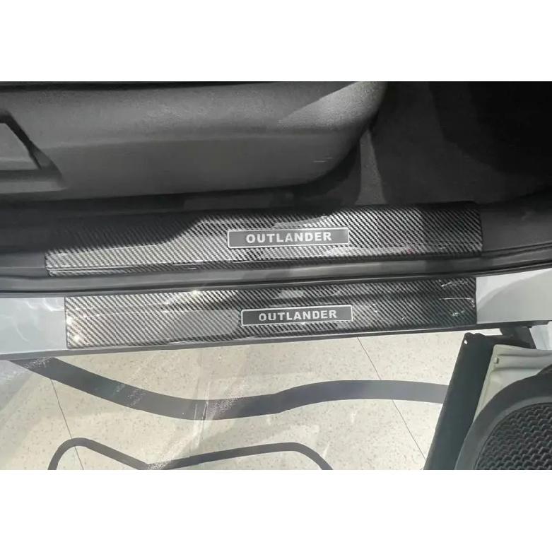 For Mitsubishi Outlander 2024 Car Door Sill Protector Cover Threshold Pedal Protection Sticker Car Styling Accessories
