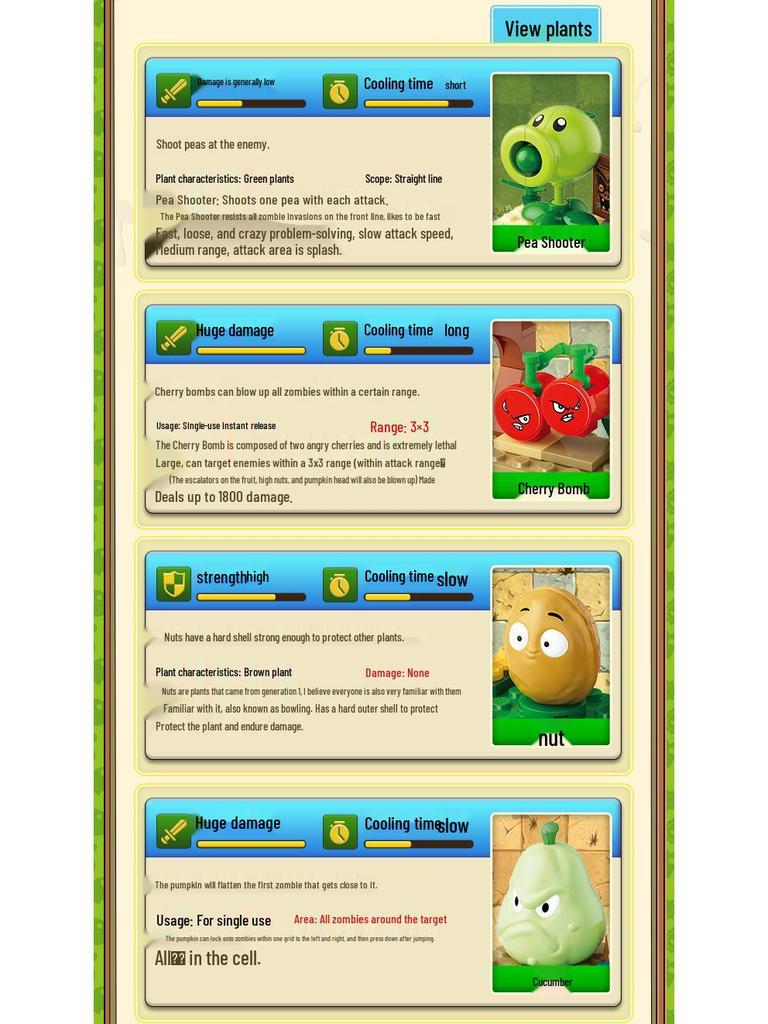 Goody Plants vs. Zombies Sunflower Pea Shooter Zombie Assembly Model Toy