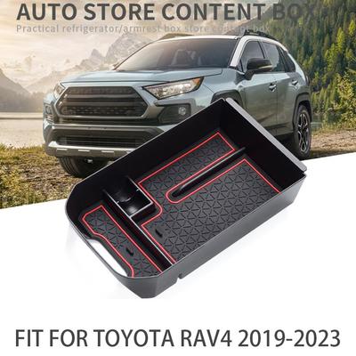 For Toyota RAV4 2019-2023 Car Center Armrest Storage Center Organizer Console Waterproof Access J3Z5