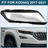 Auto Lamp Shell Car Front Headlamps Cover Glass For Skoda Kodiaq 2017-2025 Transparent Headlight Lens Lampshade Cover Left