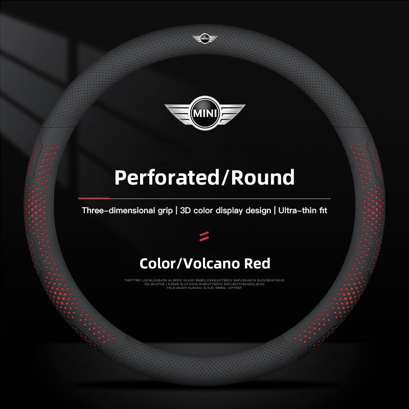Car Steering Wheel Cover Ultra-thin Breathable Case For MINI Cooper R56 F56 R50 JCW Cabrio Aceman Countryman Clubman Roadster